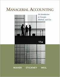 Test Bank For Managerial Accounting An Introduction to Concepts Methods and Uses 11th Edition by Michael W. Maher Clyde P. Stickney Roman L. Weil