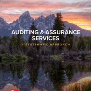 Test Bank for Auditing Assurance Services A Systematic Approach 10th Edition by Messier Jr William Glover Steven Prawitt Douglas