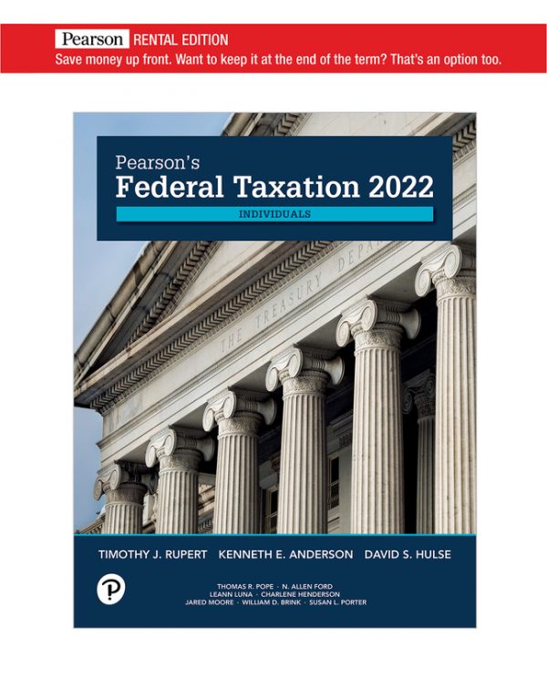 Solution Manual for Pearsons Federal Taxation 2021 Individuals 34th Edition By Timothy J. Rupert Kenneth E. Anderson